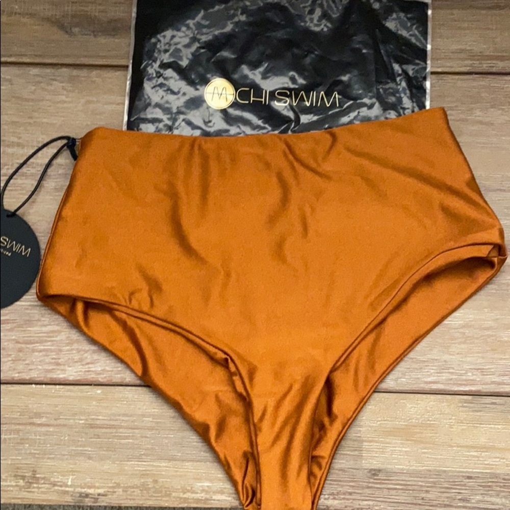 High waisted bikini bottom